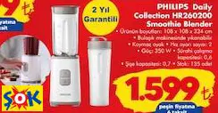 PHİLİPS DAİLY COLLECTİON HR260200 SMOOTHİE BLENDER